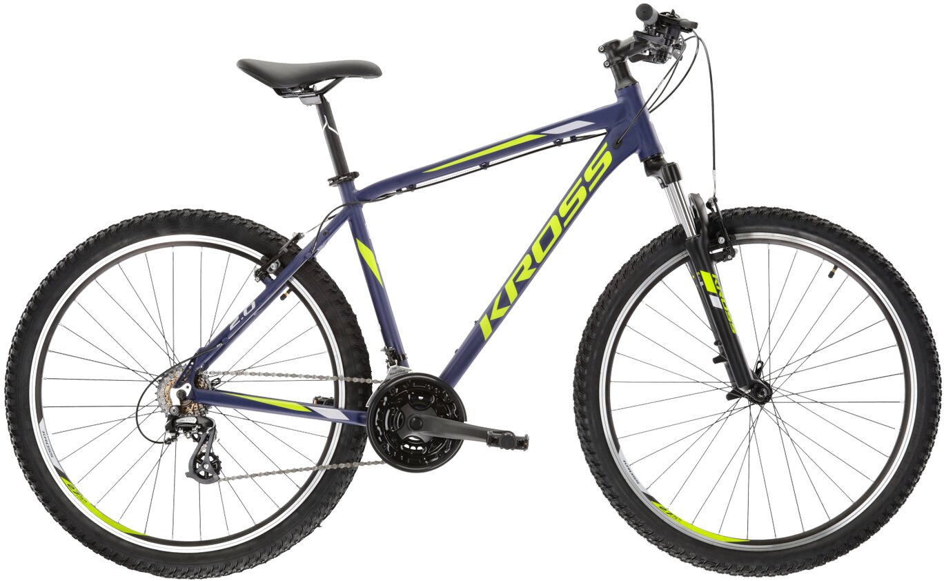 

Велосипед Kross Hexagon 2.0 27.5 L/21" 2023 (темно-синий/лаймовый зеленый/матовый серый)