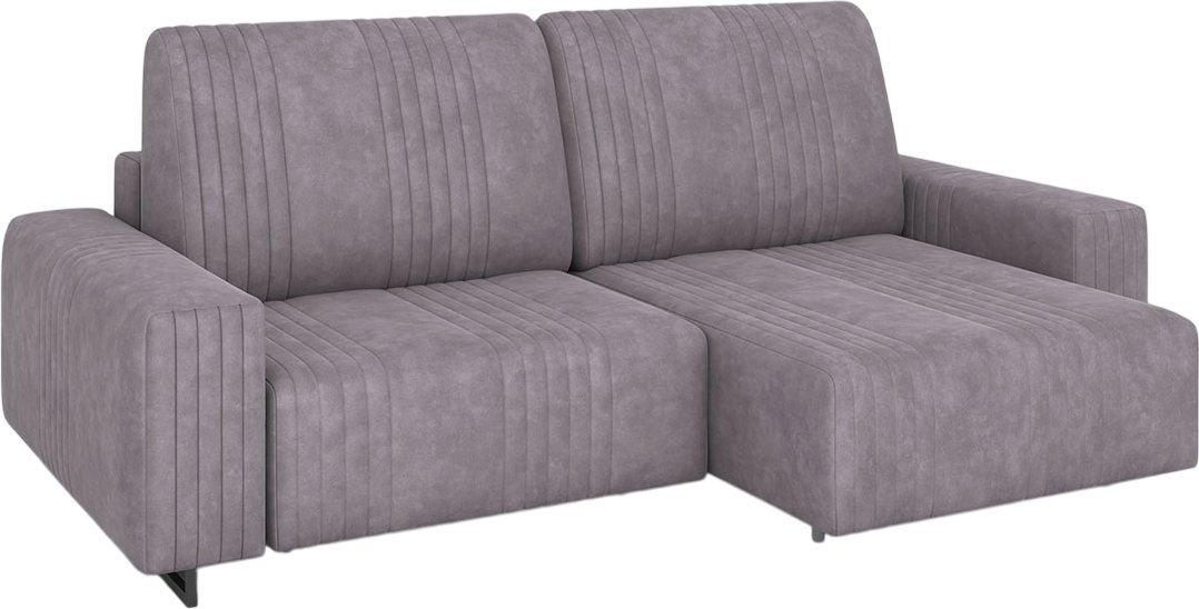 

Угловой диван Rivalli Уолтер ШП 1000 + оттоманка (Tango Pebble/черный муар)