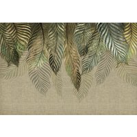 Фотообои Vimala Пальмовые листья золотые 270x400