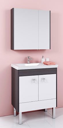 Aqwella Шкаф с зеркалом Командор 70 [Kom.04.07/VM]