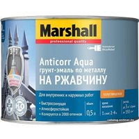 Грунт-эмаль Marshall Anticorr Aqua 2 л BW (белый полуглянцевый)