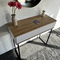 Туалетный столик без зеркала Shtabe Royal 5011 эко (дуб кантри/черный)