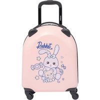 Чемодан-спиннер Ecotope Заяц 324-E-1-16-PNK (розовый)