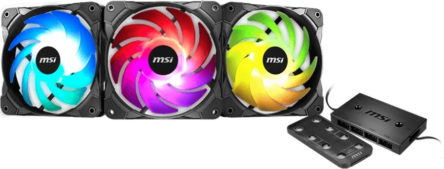 

Набор вентиляторов с контроллером MSI MAX F12A-3H