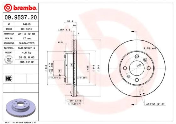 

Brembo 09953720