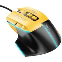Игровая мышь Hoco GM31 (черный/желтый)