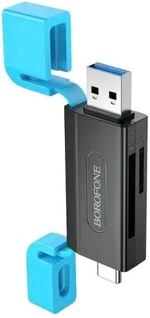

Карт-ридер Borofone DH9 USB 3.2 Gen1 (USB Type-C + USB Type-A)