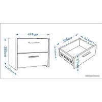 Комплект мебели для спальни Евва Венеция 3 (бодега белый/ясень орландо)