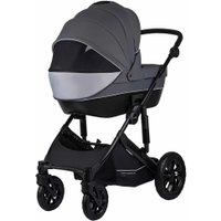 Универсальная коляска Indigo Coin (3 в 1, темно-серый)