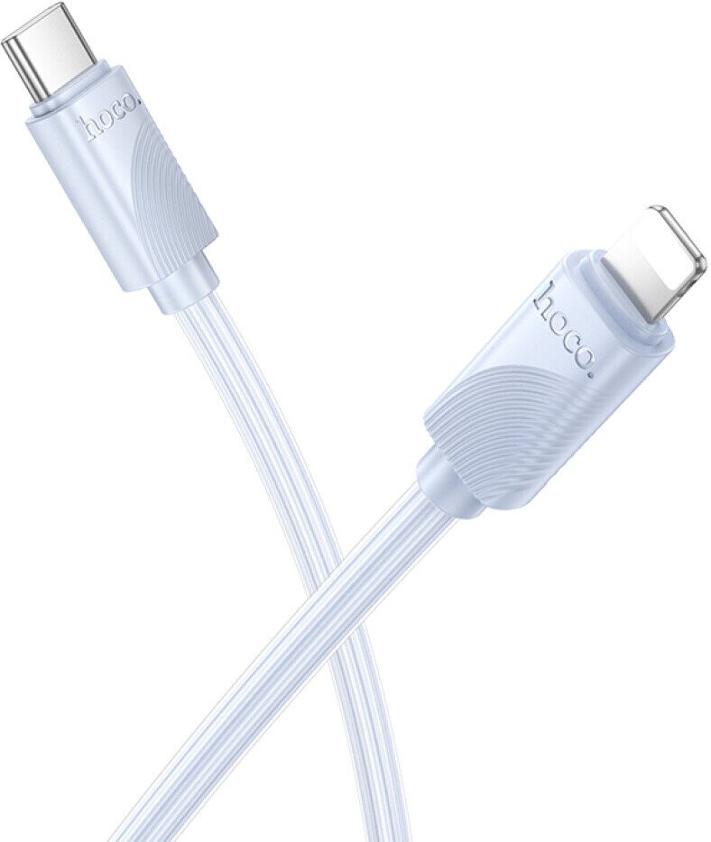 

Кабель Hoco X114 27W USB Type-C - Lightning (1 м, голубой)