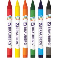 Восковые мелки BRAUBERG Пифагор 222961 (6 цв)