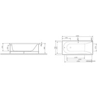 Ванна AM.PM Spirit W72A-150-070W-A2 (с каркасом)