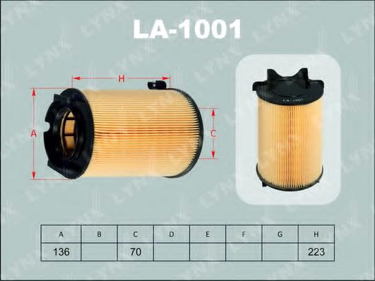 

Воздушный фильтр LynxAuto LA1001