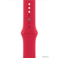 Умные часы Apple Watch Series 8 45 мм (алюминиевый корпус, красный/красный, спортивный силиконовый ремешок M/L)