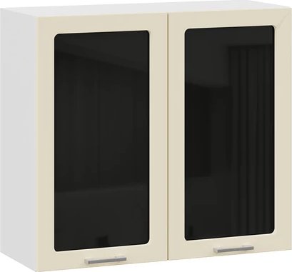 

Шкаф навесной Трия Габриэлла 1ВВ8С с двумя дверьми (белый/крем)