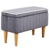 Банкетка MONOFIX Амма с ящиком (серый №32)