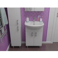  Какса-А Шкаф с зеркалом для ванной Лайт 55 460686