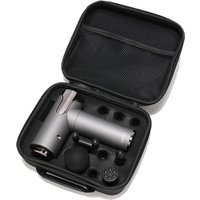 Перкуссионный массажер Miru BM-19 (4 насадки, серый)