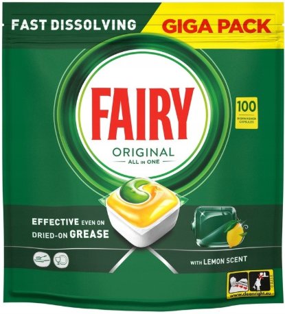 

Капсулы для посудомоечной машины Fairy All in One Original лимон (100 шт)