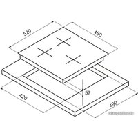 Варочная панель Korting HG 465 CTRN