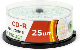 CD-R диск Mirex 700Mb 48x UL120038A8M (25 шт.)