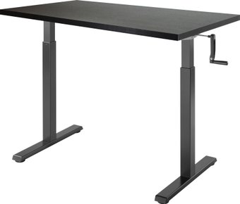 ErgoSmart Manual Desk Compact 1360x800x36 мм (дуб мореный/черный)