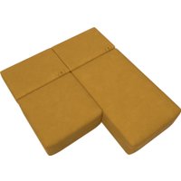 Угловой диван Лига диванов Лига-060 НПБ угол универсальный 129507 (велюр Brut 10 желтый)