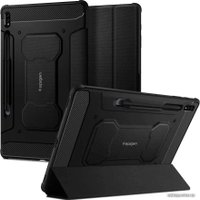 Чехол для планшета Spigen Rugged Armor Pro для Samsung Galaxy Tab S7+/S8+ Plus 12.4 (черный)