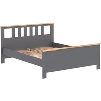 Кровать Mio Tesoro Сага 160x200 2.08.04.070.15 (серый/ясень)