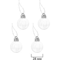 Елочная игрушка Золотая сказка Red and White Shine 592589 592589 (красный/белый)