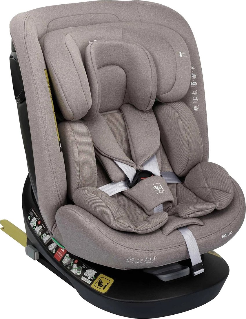 

Детское автокресло Indigo Sence Isofix I-Size 0+1+2+3 (бежевый)