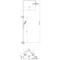 Душевая система  Ravak TE 091.00/150 Termo 100 [X070058]