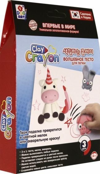 

Набор для лепки 1toy Clay Crayon Единорог Т19013