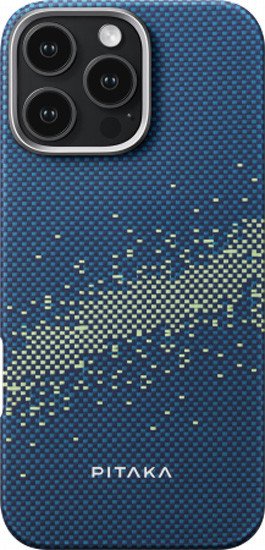 Чехол для телефона Pitaka StarPeak Tactile Woven для iPhone 16 Pro (синий)