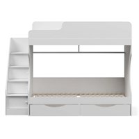 Двухъярусная кровать Можга Капризун 6 с ящиками Р443 (белый)