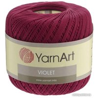 Пряжа для вязания Yarnart Violet 75 (282 м, брусника, 6 мотков)