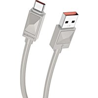 Кабель Borofone BX109 USB Type-A - USB Type-C (1 м, серый)