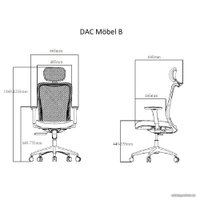 Офисное кресло DAC Mobel B (черный)