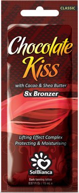 

Крем для загара SolBianca Крем для загара Chocolate Kiss С маслом какао маслом Ши и бронзаторами 15 мл