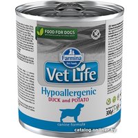 Консервированный корм для собак Farmina Vet Life Hypoallergenic Duck and Potato Wet Food Canine (Утка с картофелем для собак страдающих пищевой аллергией) 0.3 кг