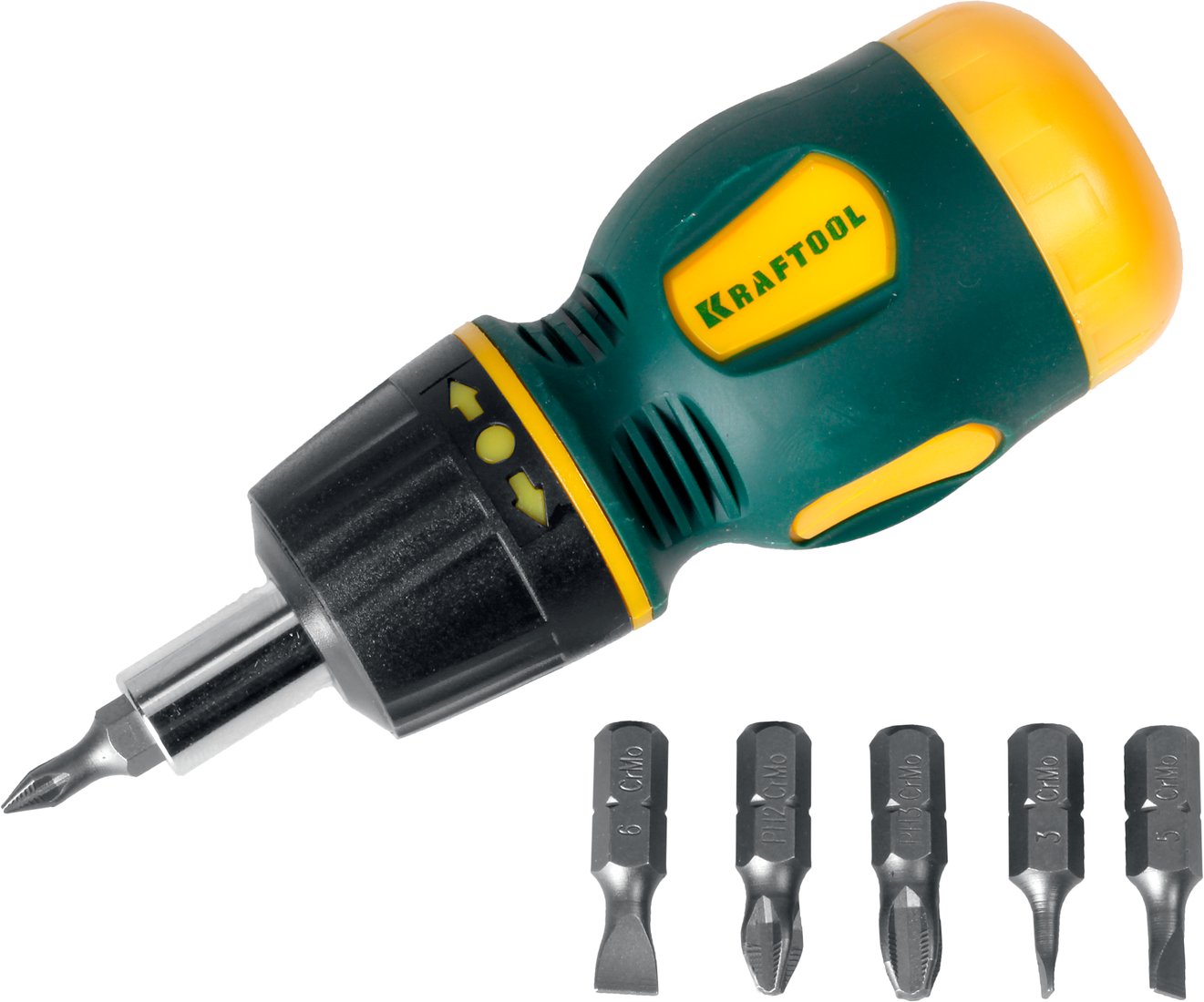 

Набор отвертка с битами KRAFTOOL 26190-H7 (7 предметов)