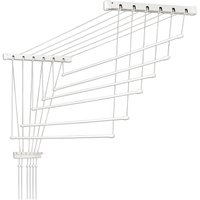 Сушилка для белья Comfort Alumin Потолочная 6 Прутьев 120 см (алюминий/белый, металлическое крепление)