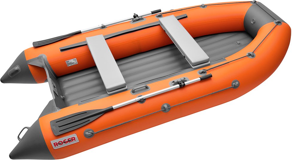 Моторная лодка Roger Boat Trofey 2900 (без киля, оранжевый/графит)