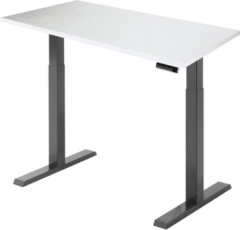 Стол с регулировкой высоты ErgoSmart Electric Desk Compact 1360x800x36 мм (альпийский белый/черный)