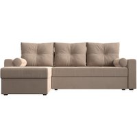 Угловой диван Лига диванов Верона лайт левый (велюр бежевый)