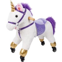 Каталка Amarobaby Funny Horse Лошадка AMARO-28FH-BeFi (белый/фиолетовый)