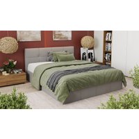 Кровать Трия Лора с ПМ 160x200 (велюр Confetti Silver)