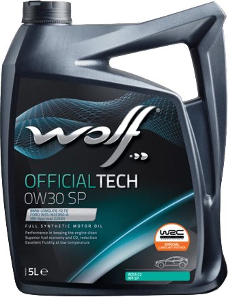 

Моторное масло Wolf OfficialTech 0W-30 SP 5л