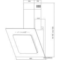 Кухонная вытяжка Germes Delta 60 sensor black