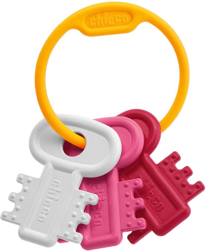 

Погремушка Chicco Baby Classic Ключи на кольце 00063216100000 (розовый)